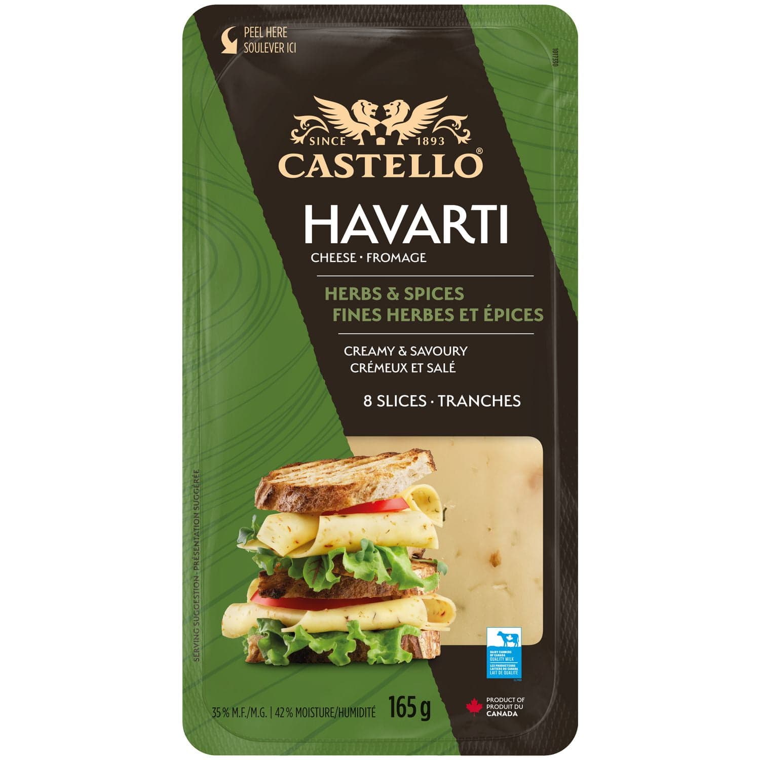 Castello Herbs & Spices Havarti Sliced Cheese