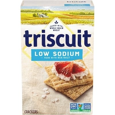 Triscuit Low Sodium Snacking Crackers, make for a convenient snack